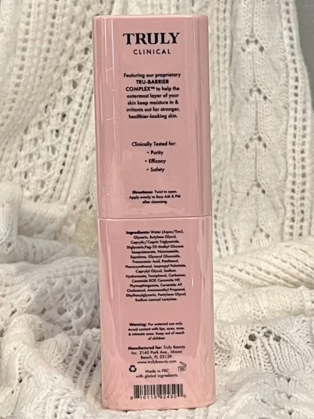 Truly Clinical Hydrating Face Serum 1.7 oz NEW Sealed